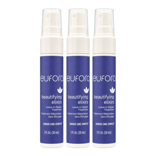 Eufora Beautifying Elixirs Leave-in Repair Treatment 1 Oz | Pack of 3 (3 Oz Total Value)