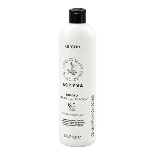 Kemon Actyva Coloro Cream Activator 6.5 Demi-Permanent Color 33.8 Oz