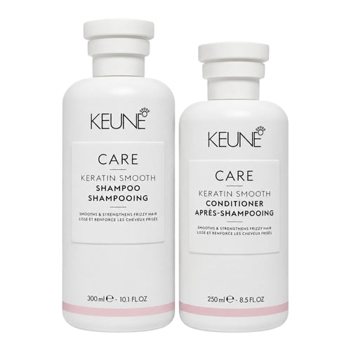 Keune Care Keratin Smooth Shampoo 10.1 & Conditioner 8.5 Oz Set