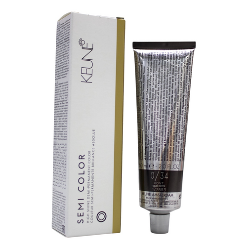 Keune Semi Color 0/34 Demi-Permanent Color Golden Copper 2 Oz