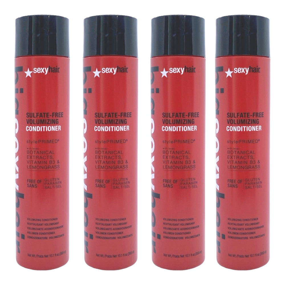 Sexy Hair Sulfate Free Volumizing Conditioner 10.1 Oz (Pack of 4) - Beauty Gables