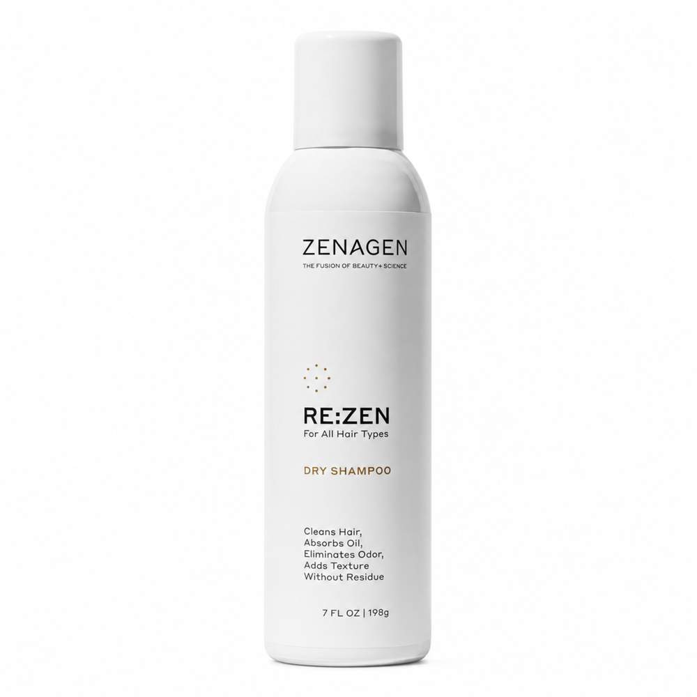 Zenagen Re:Zen Dry Shampoo | Cleans Hair, Absorbs Oil, Eliminates Odor, Adds Texture 7 Oz