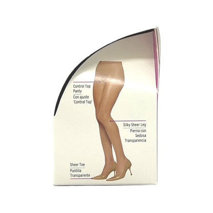 L'eggs Silken Mist Control Top Pantyhose Jet Black 1 Count - Beauty Gables