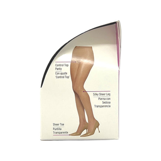 L'eggs Silken Mist Control Top Pantyhose Jet Black 1 Count - Beauty Gables