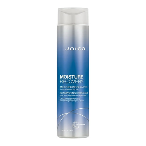 Joico Moisture Recovery Shampoo bottle with 10.1 oz size, suitable for nourishing and hydrating hair.