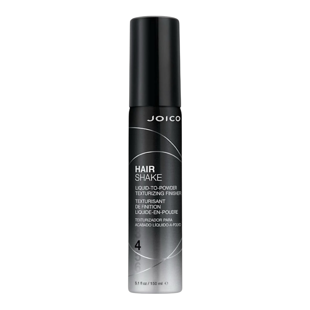 Joico Hair Shake Liquid-To-Powder Finishing Texturizer spray bottle, 5.1 oz, for adding volume and texture to hair.