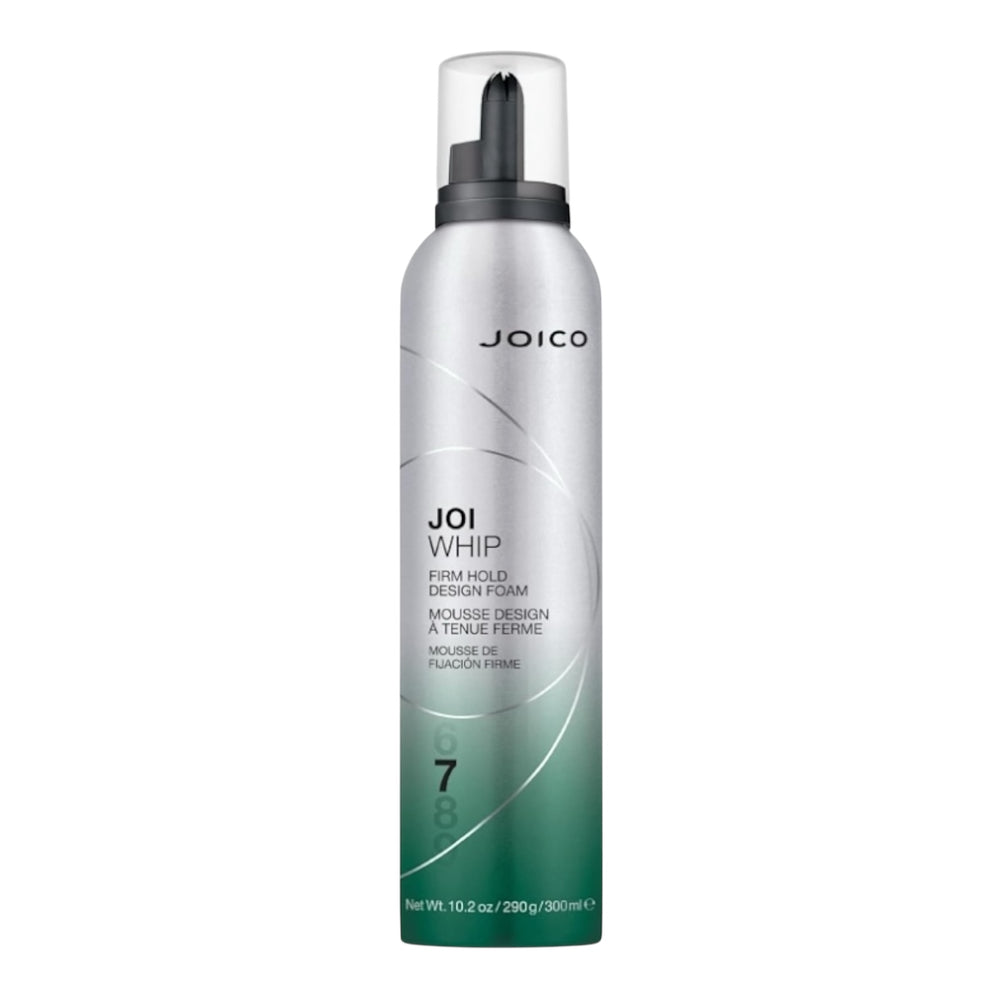 Joico Joiwhip Firm Hold Design Foam in 10.2 oz, a styling mousse for strong hold and volume in hair.