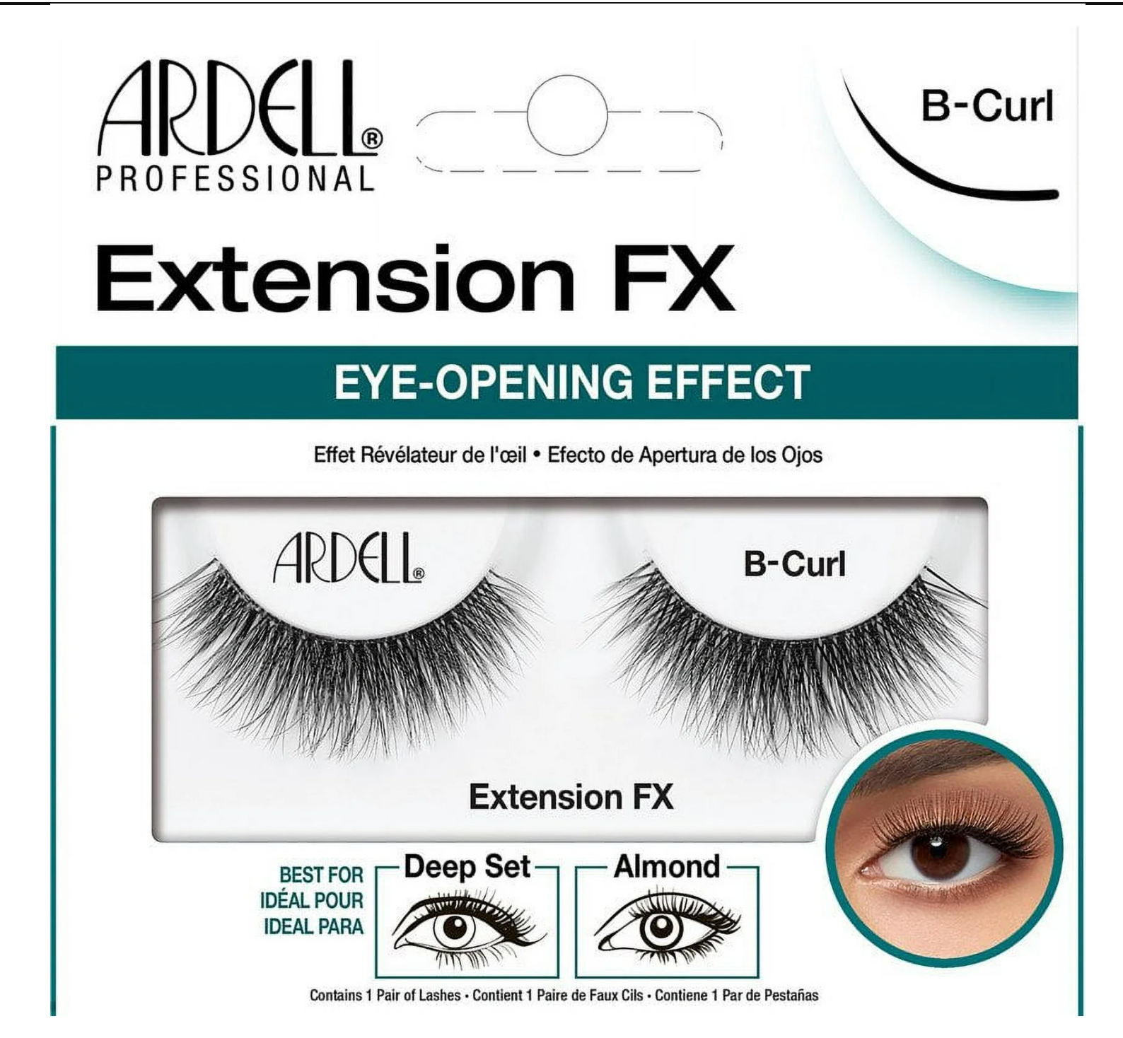 Ardell Extension Fx B-Curl Eye-Opening Effect - Beauty Gables 