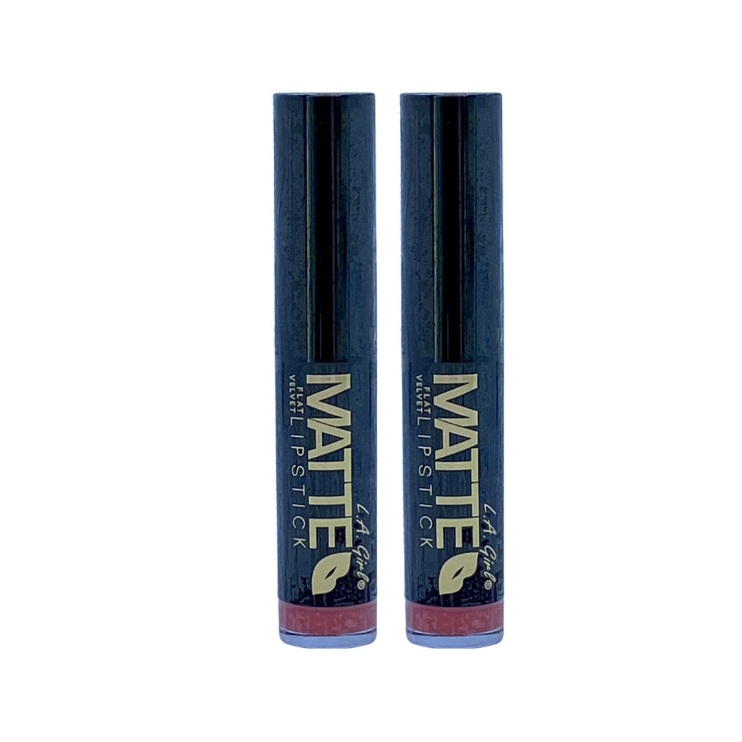 L.A Girl Velvet Matte Lipstick Sweet Revenge 0.10 Oz (Pack of 2) - Beauty Gables 