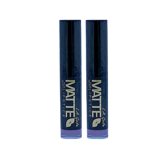 L.A Girl Matte Flat Velvet Lipstick Dare to Date 0.10 Oz (Pack 2) - Beauty Gables 