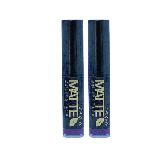 L.A. Girl Matte Flat Velvet Lipstick Love Triangle 0.10 Oz (Pack of 2) - Beauty Gables 