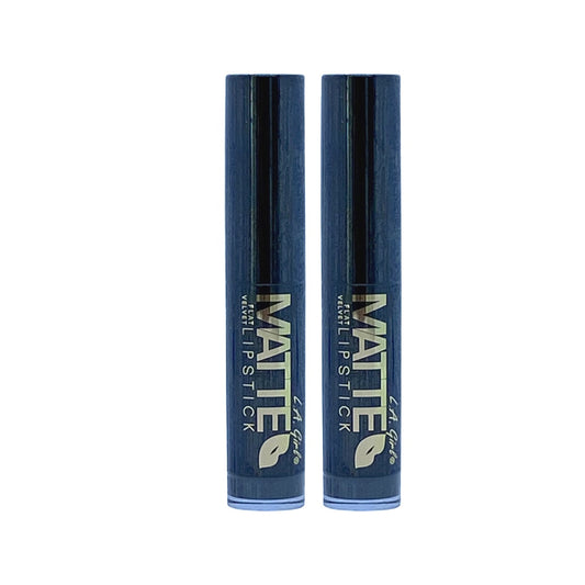L.A Girl Matte Flat Velvet Lipstick Poetic 0.10 Oz (Pack 2) - Beauty Gables 