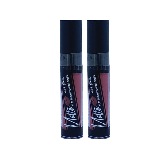 L.A Girl Matte Pigment Lipgloss Bazaar 0.10 Oz (2 Pack) - Beauty Gables 