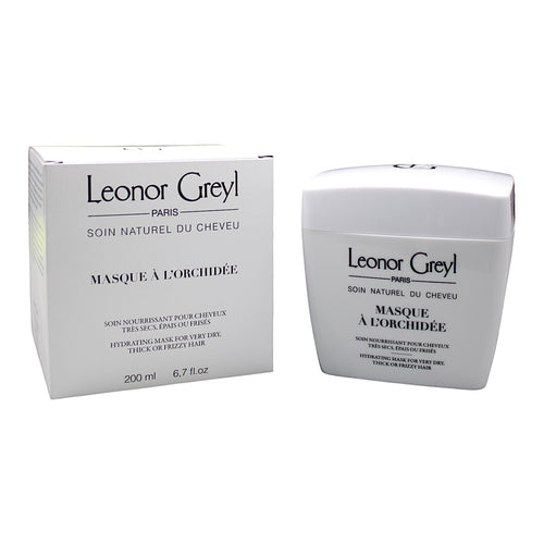 Leonor Greyl Paris Masque Orchidee conditioning mask in a 7 oz jar, featuring orchid extract for nourishing hair care.
