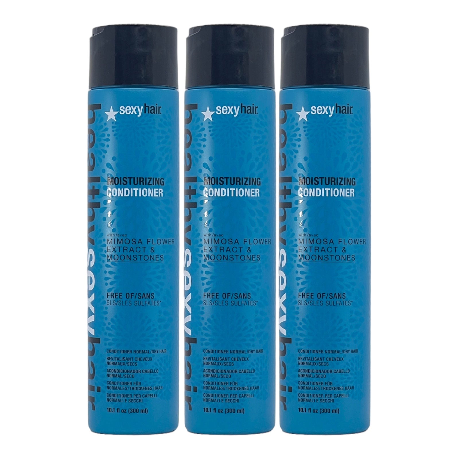 Sexy Hair Moisturizing Conditioner Mimosa Flower Extract & Moonstones 10.1 Oz (Pack of 3) - Beauty Gables 