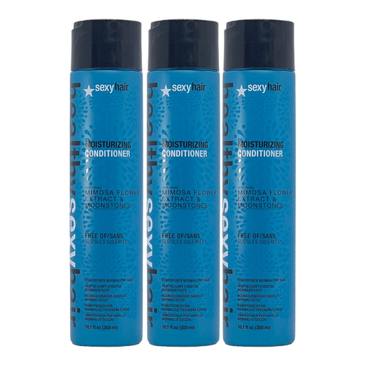 Sexy Hair Moisturizing Conditioner Mimosa Flower Extract & Moonstones 10.1 Oz (Pack of 3) - Beauty Gables 