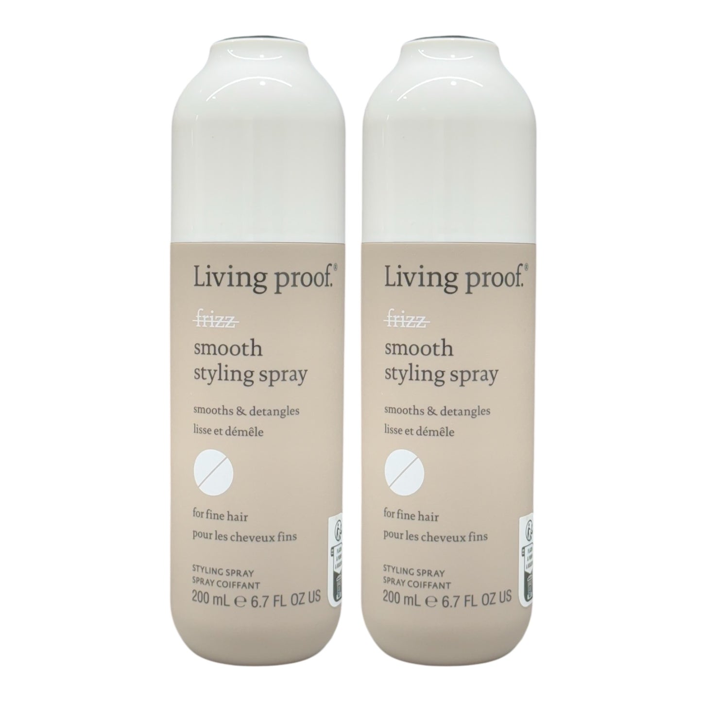 Living Proof No Frizz Smooth Styling Spray 6.7 Oz (Pack of 2) - Beauty Gables 