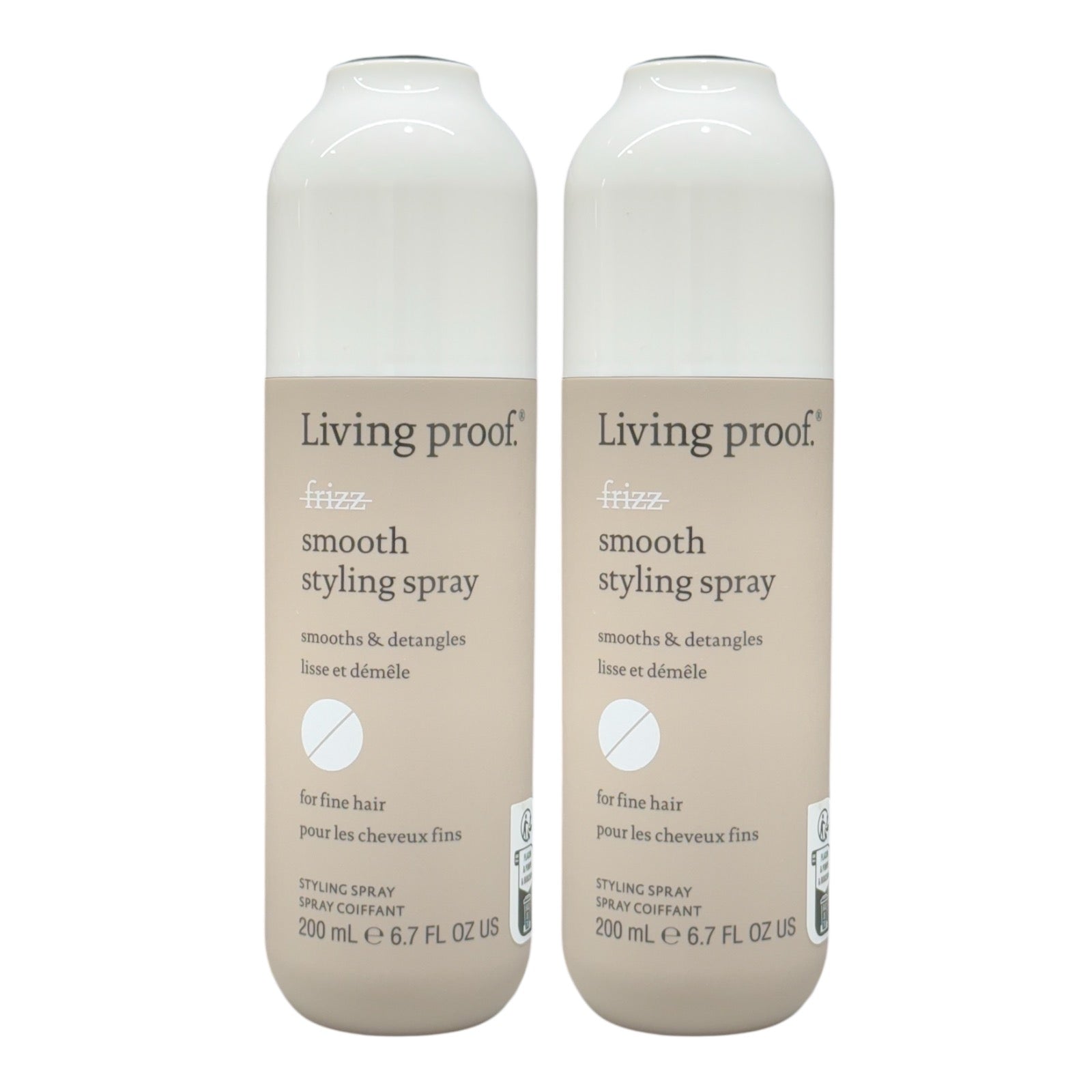 Living Proof No Frizz Smooth Styling Spray 6.7 Oz (Pack of 2) - Beauty Gables 