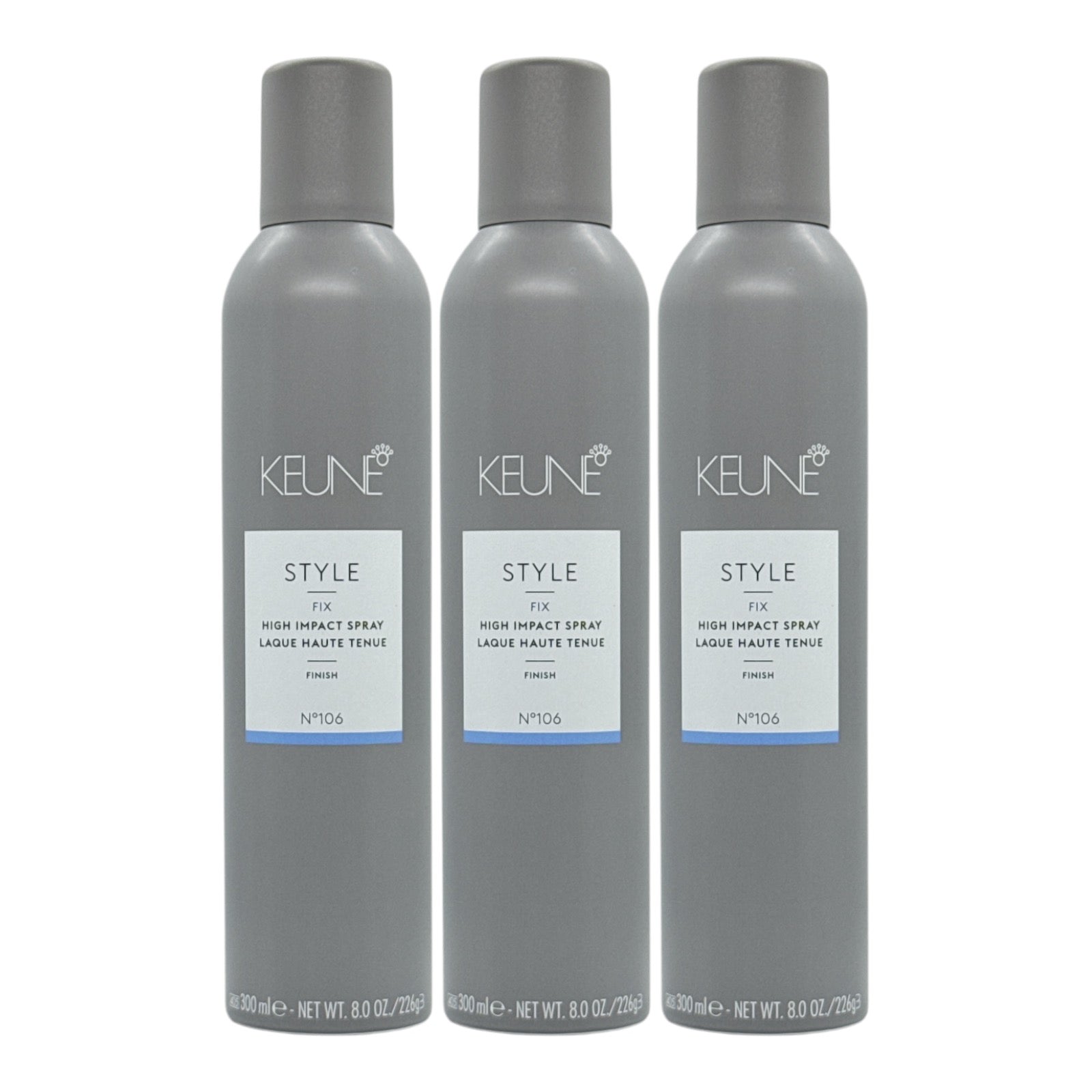 Keune Style Fix High Impact Spray Laque Finish 8 Oz (Pack of 3) - Beauty Gables 