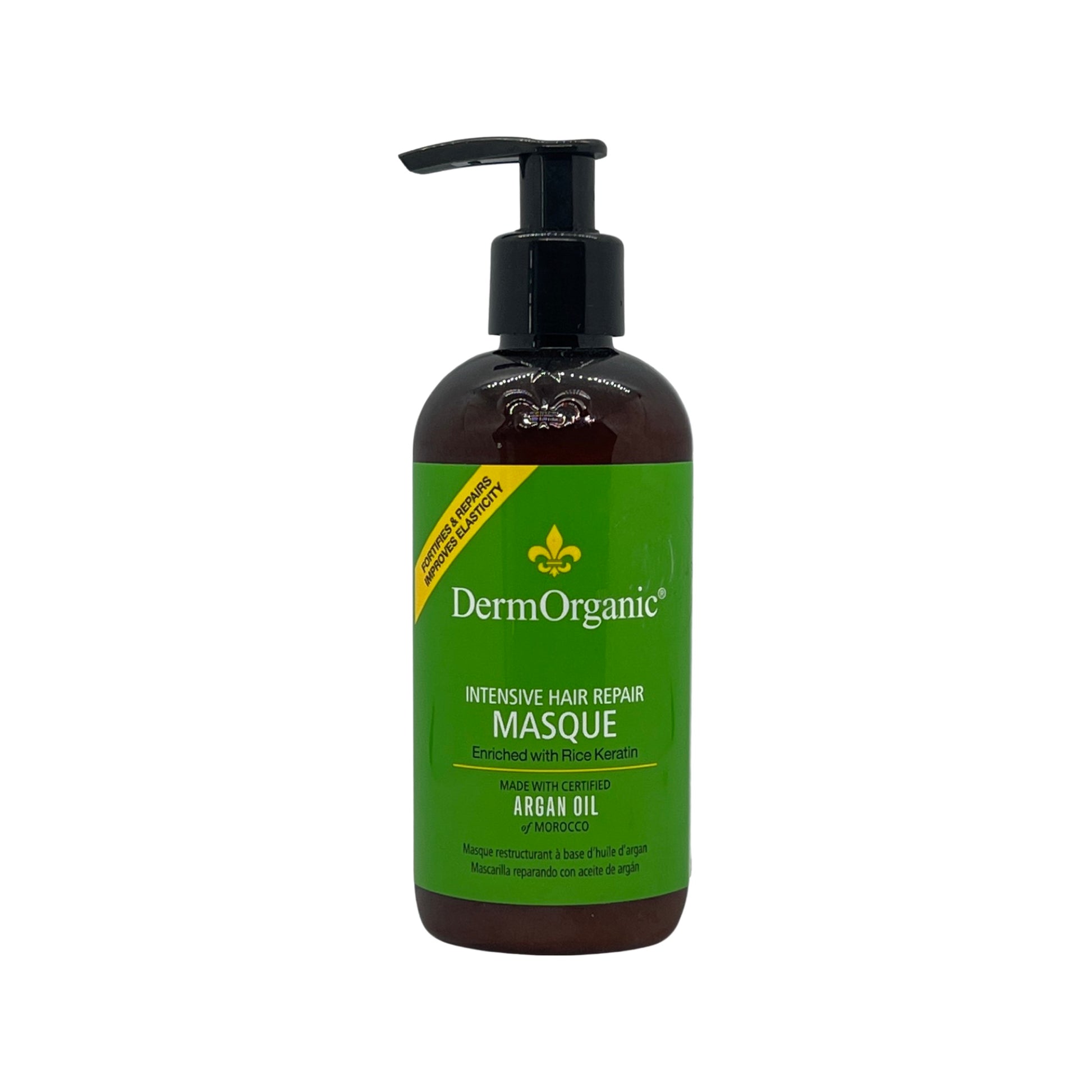 DermOrganic Intensive Hair Repair Masque with Argan Oil 8.5 Oz Beauty Gables