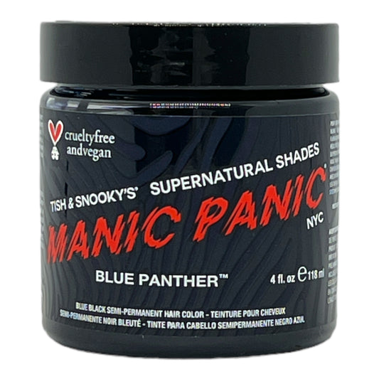 Manic Panic Semi-Permanent Hair Color Cream Blue Panther 4 Oz - Beauty Gables 