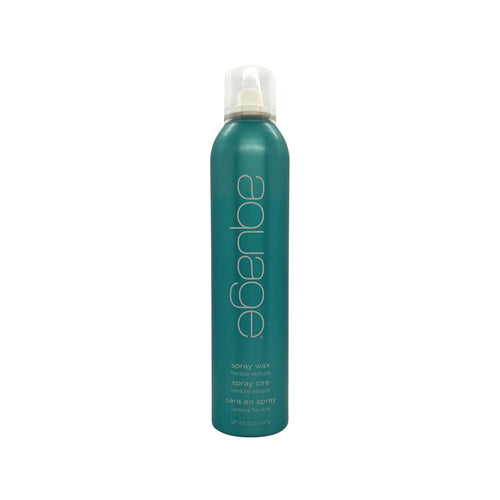 Aquage Spray Wax flexible texturizing spray bottle with black cap, 8 oz, for styling and adding texture to hair.