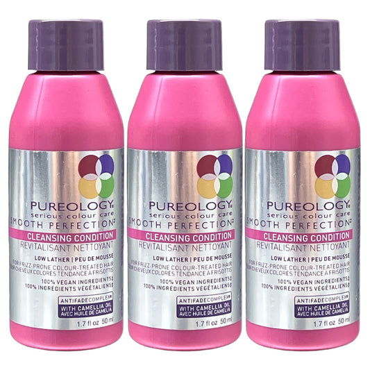 Pureology Smooth Perfection Cleansing Conditioner 1.7 Oz (Pack of 3) - Beauty Gables 