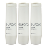 Eufora Style Sculpture Light Styling Glaze 9.5 oz bottles, clear gel for lightweight hold and shine, shown in a pack of three