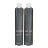 Eufora Elevate Firm Workable Finishing Spray 10 oz in a pack of two, shown in a spray bottle with a clear cap.