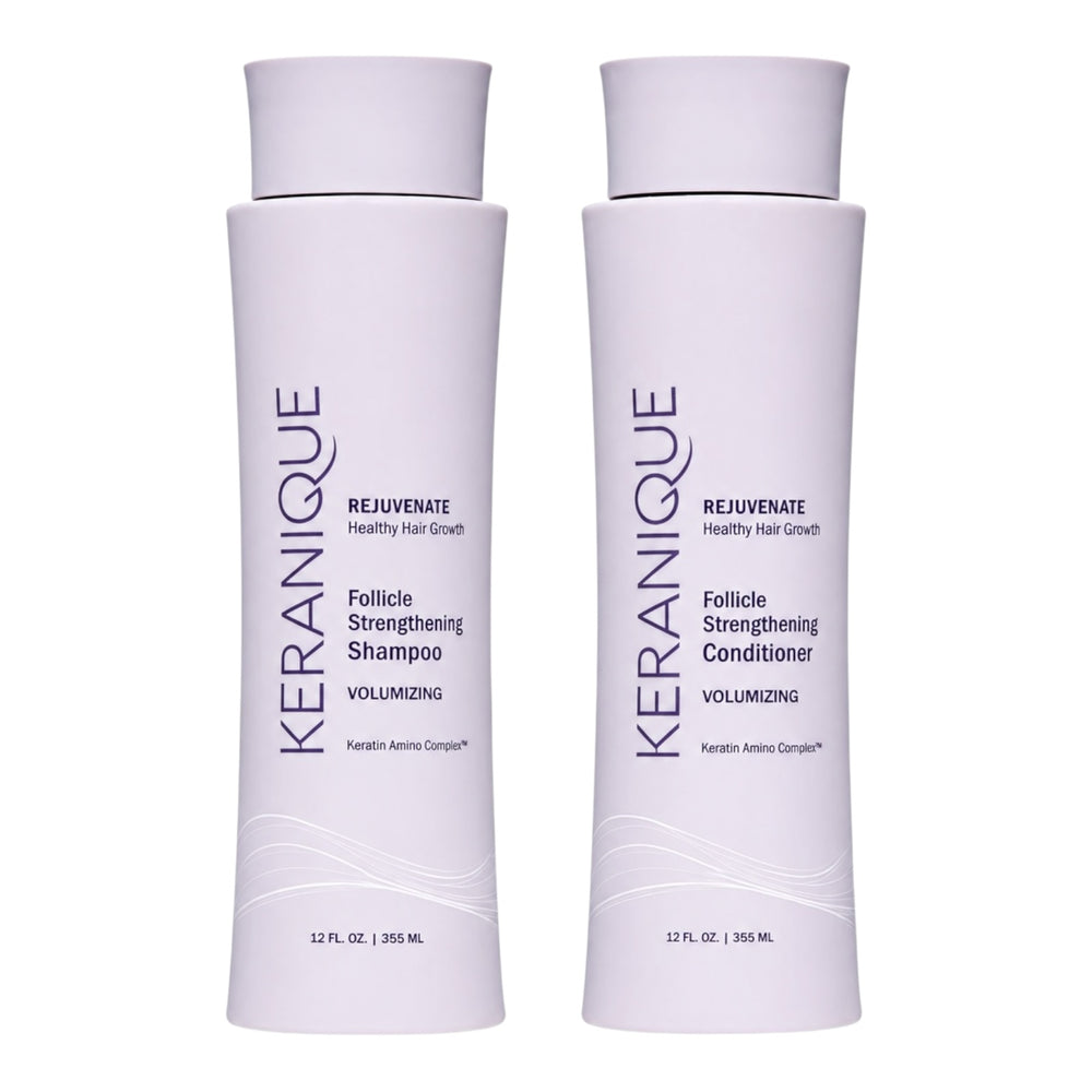 Keranique Volumizing Follicle Strengthening Shampoo & Conditioner 12 Oz Set