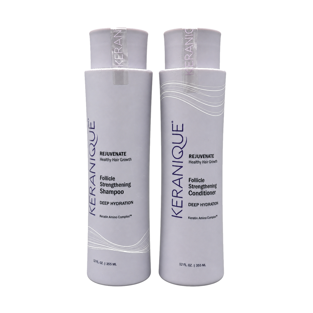Keranique Deep Hydration Follicle Strengthening Shampoo & Conditioner 12 Oz Set