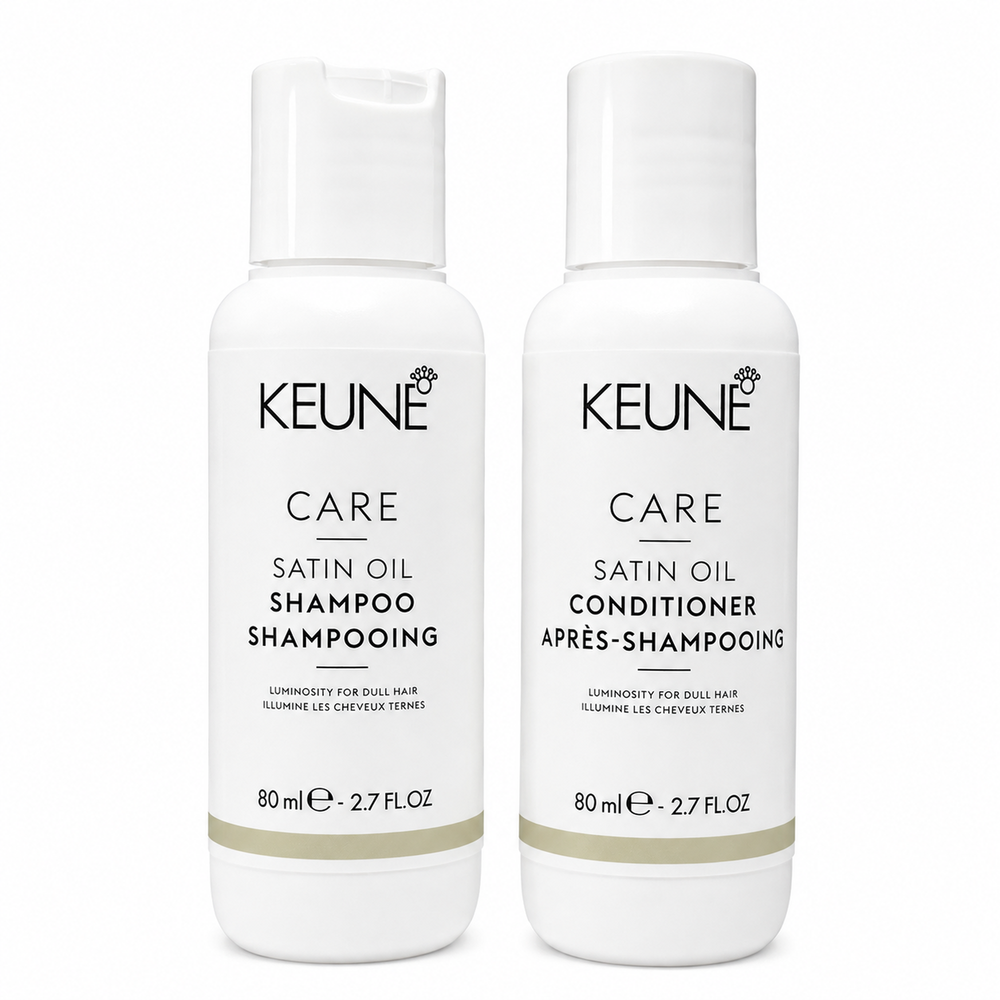 Keune Care Satin Oil Shampoo & Conditioner 2.7 Oz Set