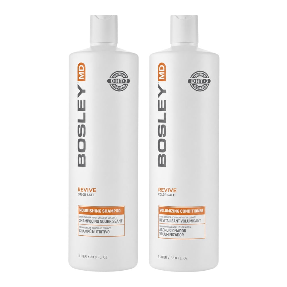 Bosley Revive Color Safe Shampoo & Conditioner 33.8 Oz Set