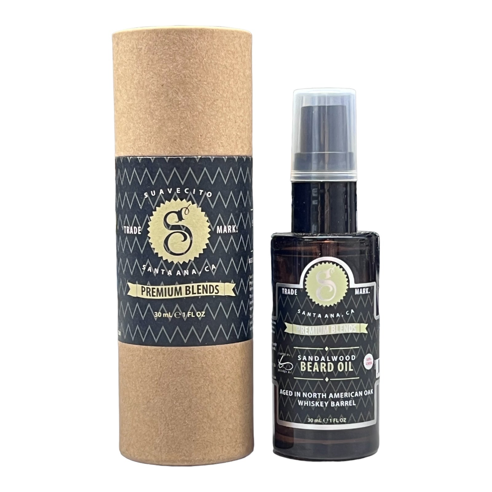 Suavecito Premium Blends Sandalwood Beard Oil 1 oz - Beauty Gables 