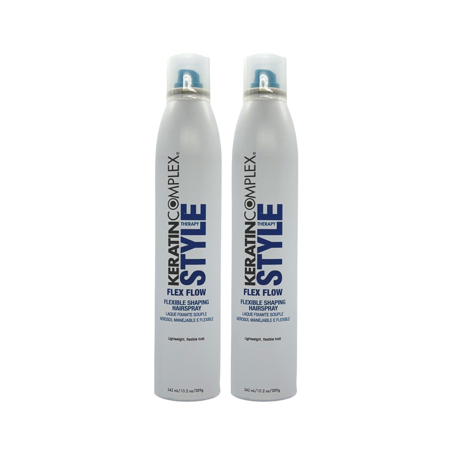 Keratin Complex Style Therapy Flex Flow Hairspray 10.2 Oz (Pack of 2) - Beauty Gables 