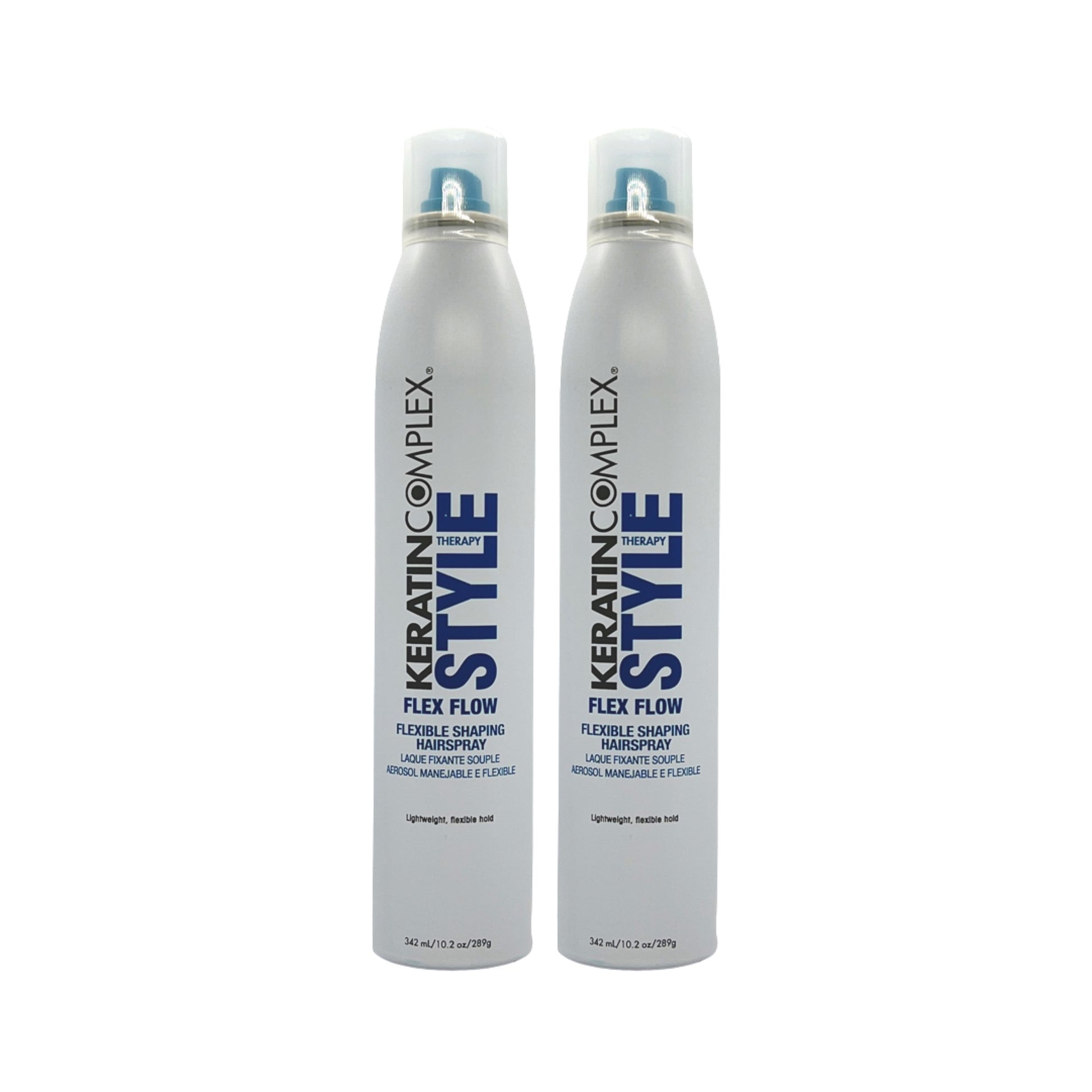 Keratin Complex Style Therapy Flex Flow Hairspray 10.2 Oz (Pack of 2) - Beauty Gables 