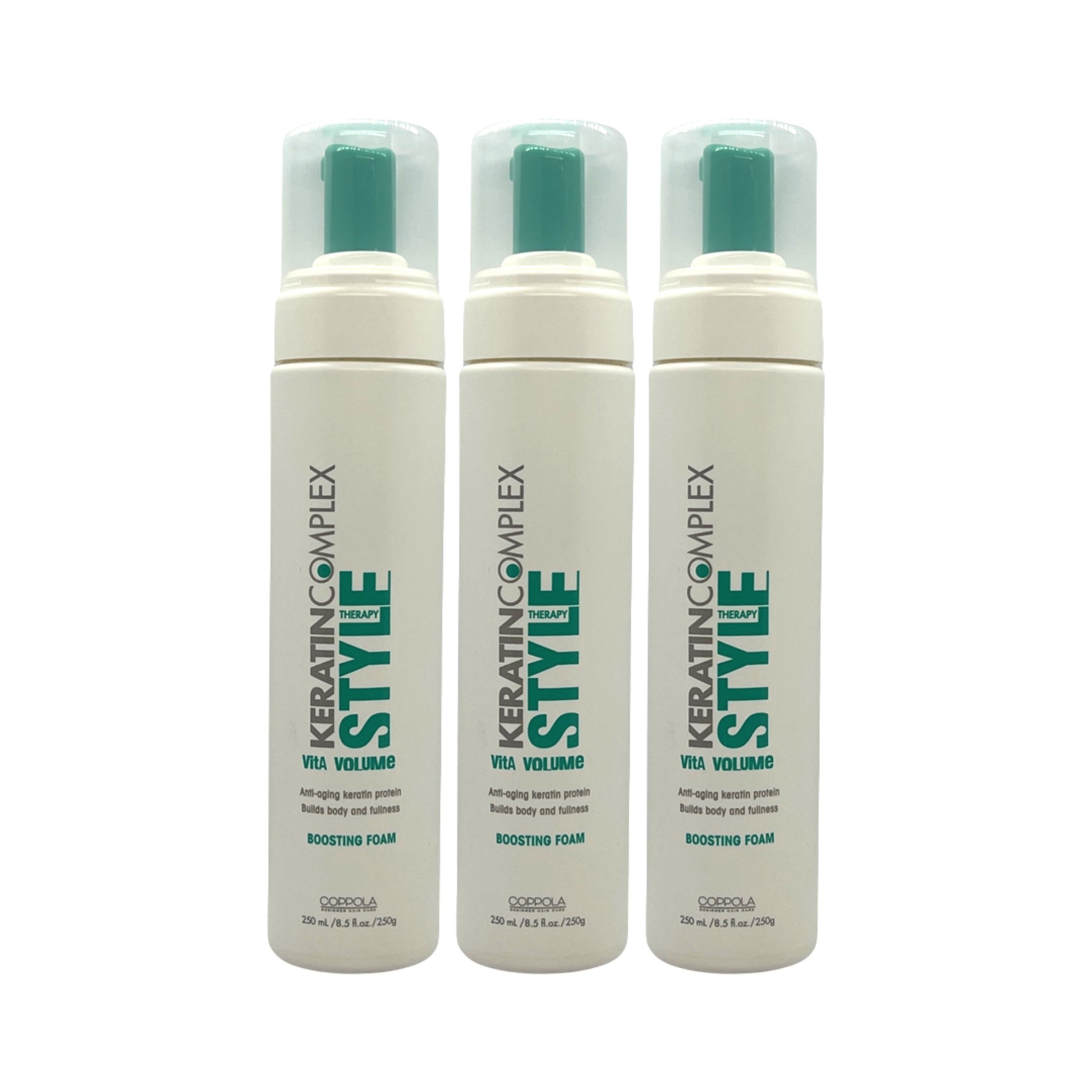 Keratin Complex Vita Volume Boosting Foam 8.5 Oz (Pack of 3) - Beauty Gables 