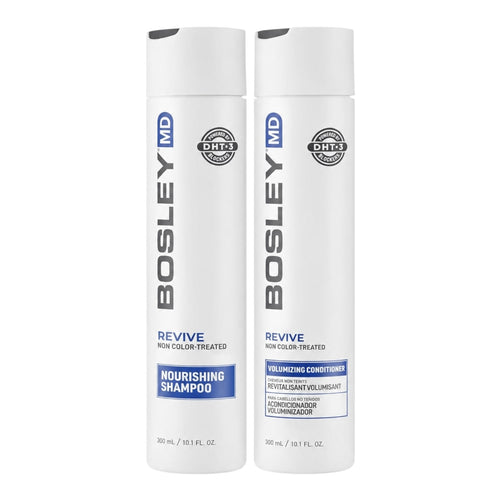 Bosley Revive Non Color Treated Hair Nourishing Shampoo & Conditioner 10.1 Oz Set