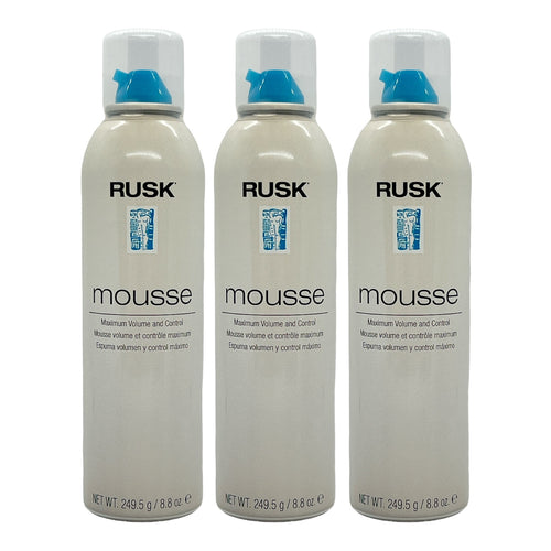 Rusk Maximum Volume & Control Mousse 8.8 Oz (Pack of 3)