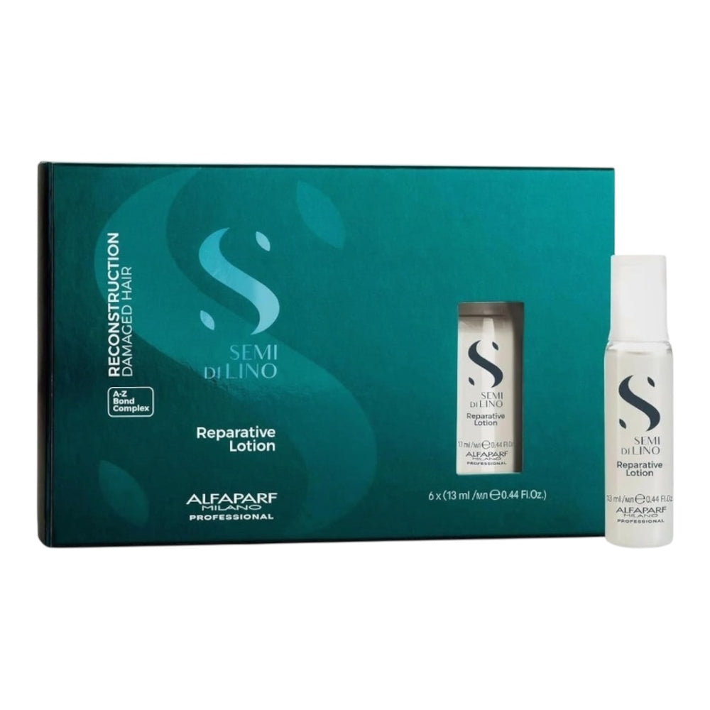 Alfaparf Semi Di Lino Reconstruction Reparative Restorative Treatment for Damaged Hair 6 x 0.44 Oz