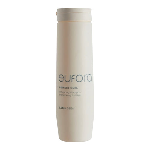 Eufora Perfect Curl Enhancing Shampoo bottle with label, 9.5 oz, for defining and moisturizing curly hair.