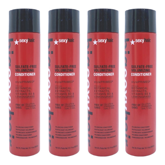 Sexy Hair Sulfate Free Volumizing Conditioner 10.1 Oz (Pack of 4) - Beauty Gables 