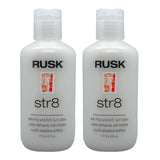 Rusk Str8 Anti Frizz and Anti Curl Lotion 6 oz, three-bottle pack product image