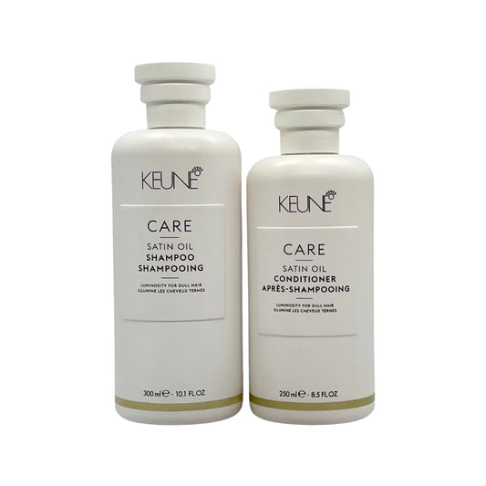 Keune Care Satin Oil Shampoo 10.1 Oz & Conditioner 8.5 Oz Set - Beauty Gables 