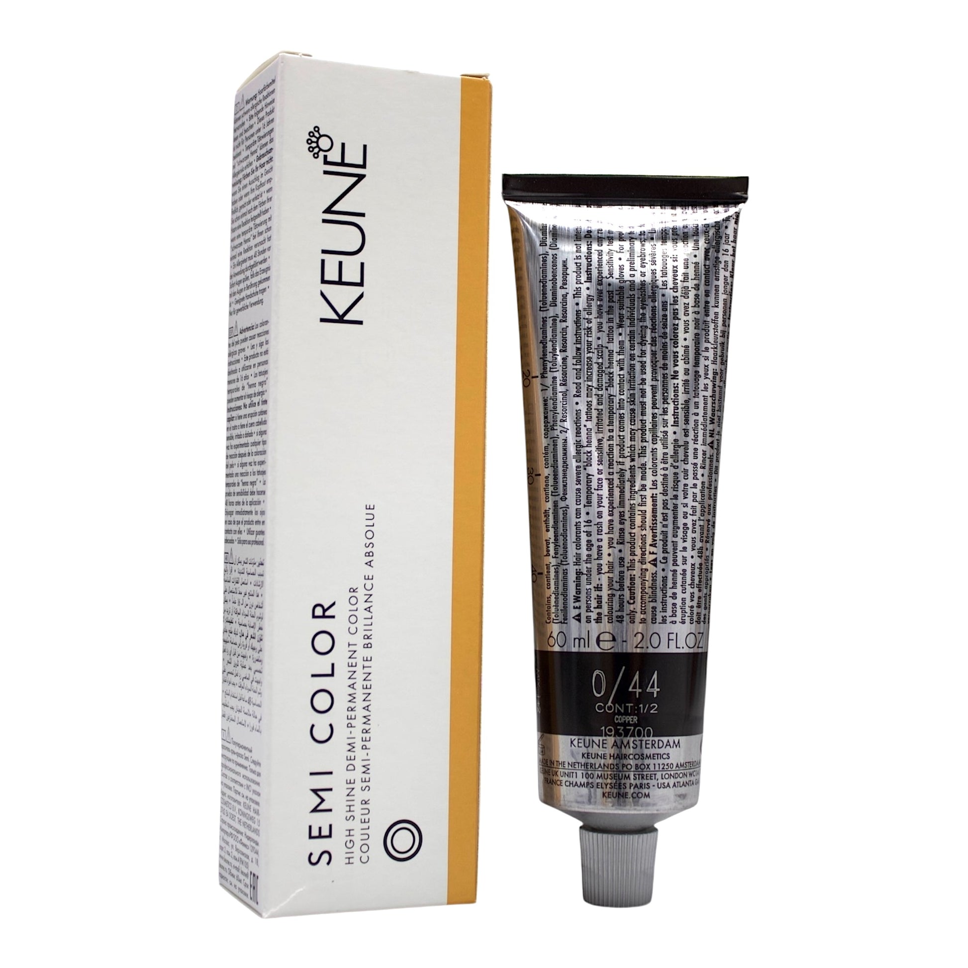 Keune Semi Color 0/44 Demi-Permanent Color Copper 2 Oz Beauty Gables