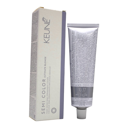 Keune Semi Color 10.17 UB Demi-Permanent Color Lightest ASH Violet Blonde 2 Oz Beauty Gables