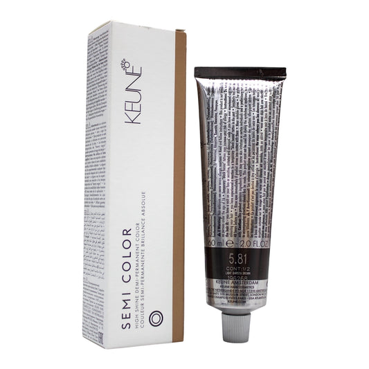 Keune Semi Color 5.81 Demi-Permanent Color Light Barista Brown 2 Oz Beauty Gables