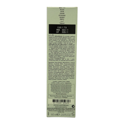 Keune Semi Color 1 Demi-Permanent Color Black 2 Oz