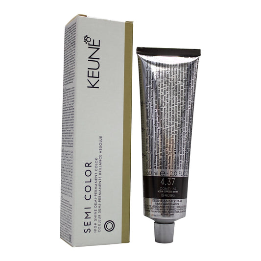 Keune Semi Color 4.37 Demi-Permanent Color Medium Espresso Brown 2 Oz Beauty Gables