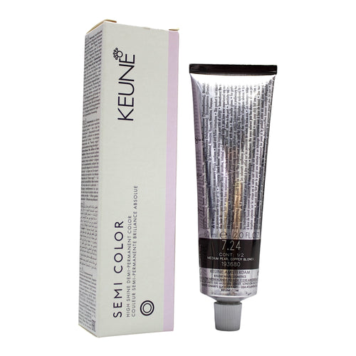 Keune Semi Color 7.24 Demi-Permanent Color Medium Pearl Copper Blonde 2 Oz Beauty Gables